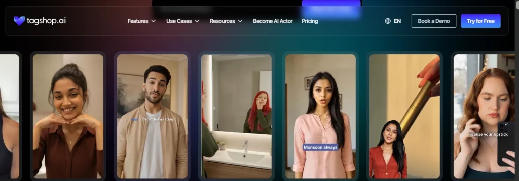 Tagshop.ai AI-Based UGC Video Creation